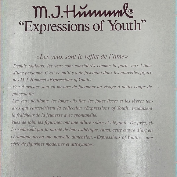 M.J.Hummel Expressions of Youth #164 “ Little Cellist”
Hum 89/11 - Picture 9 of 12